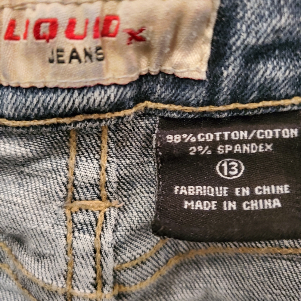 Liquid X Y2K Straight Leg Jeans (Junior Size 13) - Picture 6 of 13